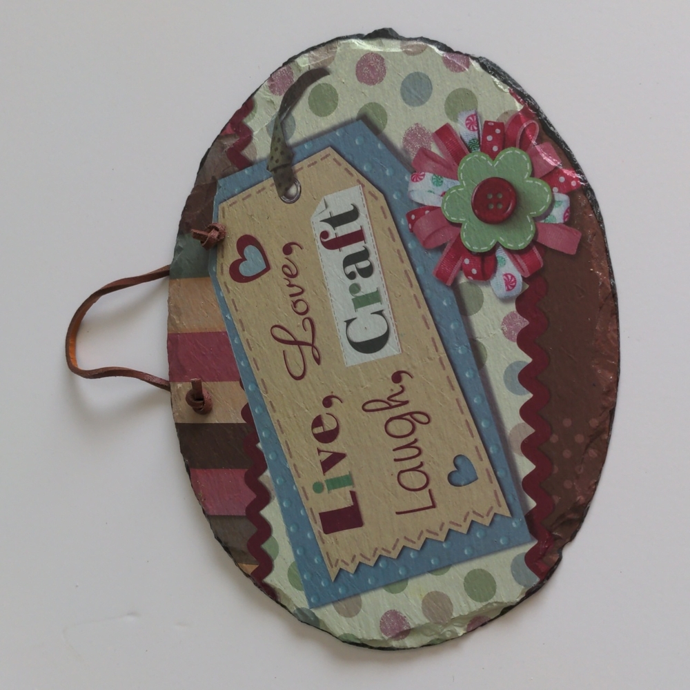Like New Craft Slate Plaque